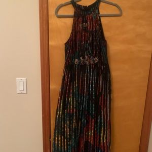 Multicolored floral maxi dress